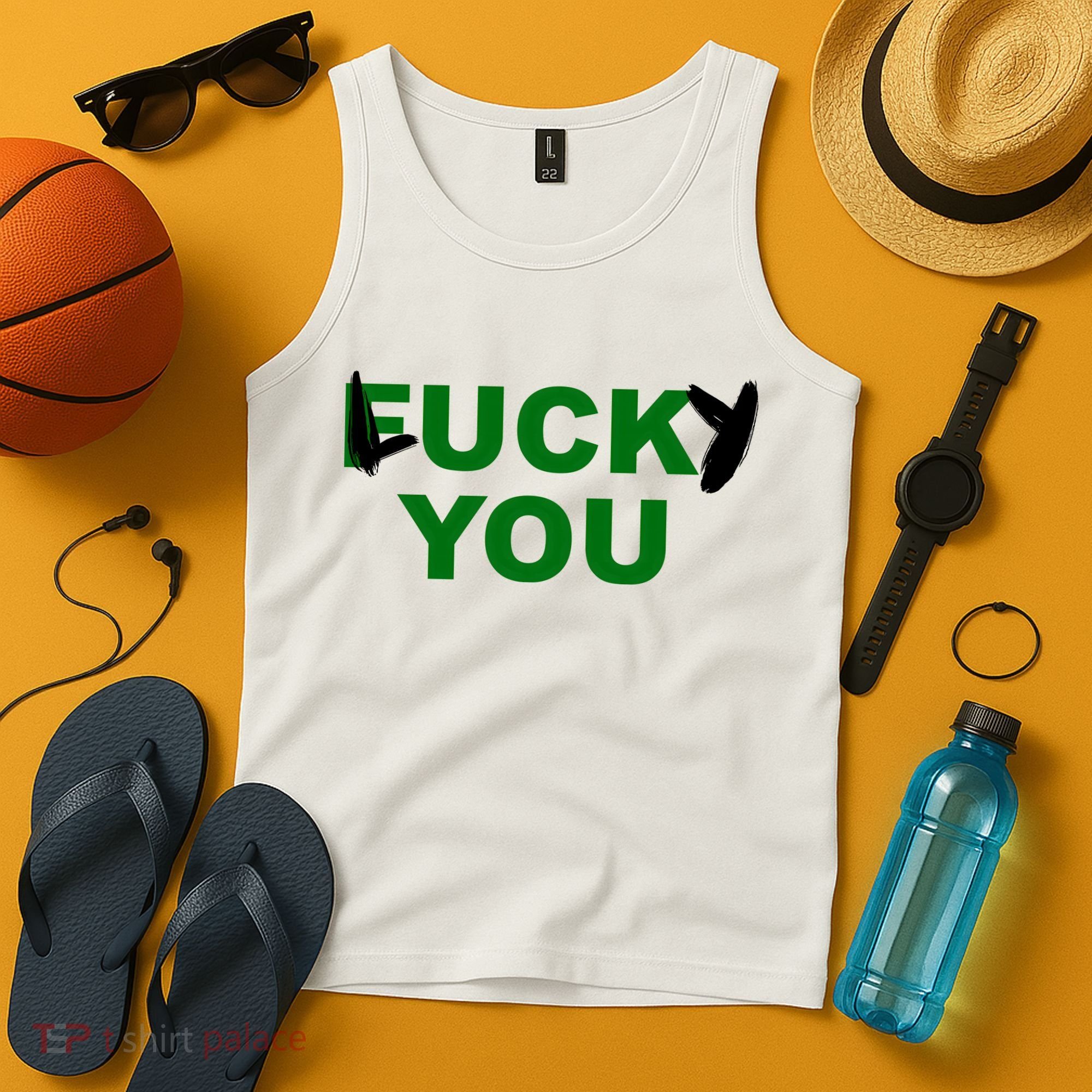 Lucky You F*ck You Funny St Patrick's Day Tank Top