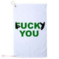 Lucky You F*ck You Funny St Patrick's Day Golf Towel thumb 0