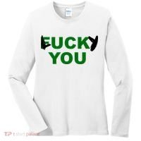 Lucky You F*ck You Funny St Patrick's Day Women's Long Sleeve Shirt thumb 0