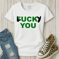 Lucky You F*ck You Funny St Patrick's Day Women's T-Shirt thumb 3