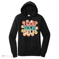 Love Yourself Floral Positive Quote Women's Hoodie thumb 0