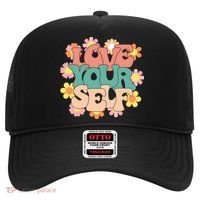 Love Yourself Floral Positive Quote Hat thumb 0