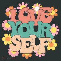 Love Yourself Floral Positive Quote Sweatshirt thumb 2