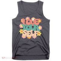 Love Yourself Floral Positive Quote Tank Top thumb 0