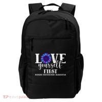 Love Yourself First Suicide Prevention Awareness Graphic Funny Gift Backpack thumb 0