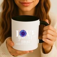 Love Yourself First Suicide Prevention Awareness Graphic Funny Gift Coffee Mug thumb 3