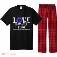 Love Yourself First Suicide Prevention Awareness Graphic Funny Gift Pajama Set thumb 0