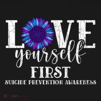 Love Yourself First Suicide Prevention Awareness Graphic Funny Gift Women's Hoodie thumb 2