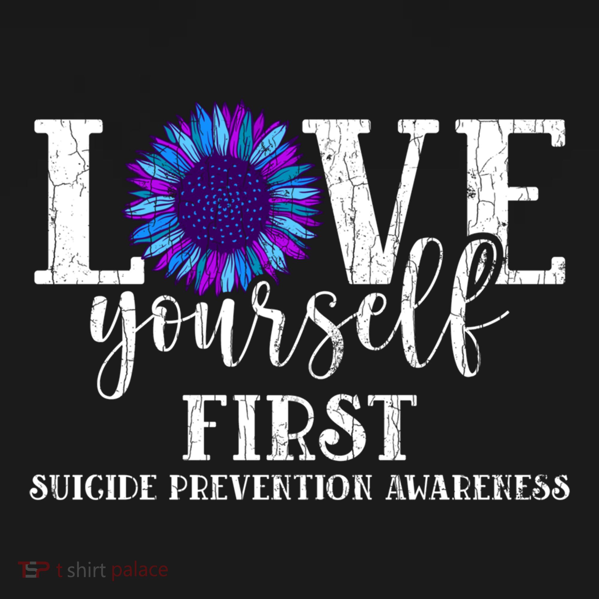 Love Yourself First Suicide Prevention Awareness Graphic Funny Gift Ornament