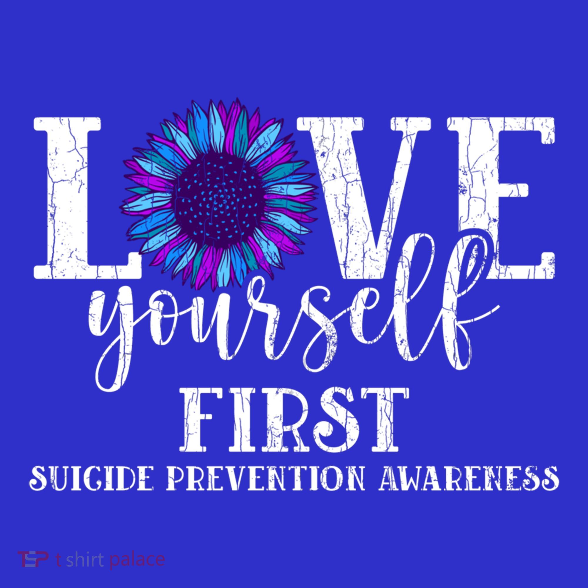 Love Yourself First Suicide Prevention Awareness Graphic Funny Gift Mousepad
