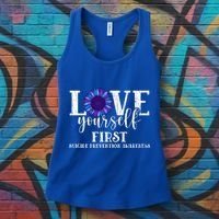 Love Yourself First Suicide Prevention Awareness Graphic Funny Gift Women's Tank Top thumb 3
