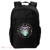 Leave Your Footprints Not Your Trash Earth Day Backpack thumb 0