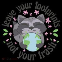 Leave Your Footprints Not Your Trash Earth Day Coaster thumb 2