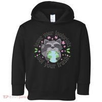 Leave Your Footprints Not Your Trash Earth Day Toddler Hoodie thumb 0