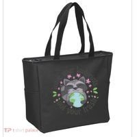 Leave Your Footprints Not Your Trash Earth Day Tote Bag thumb 2