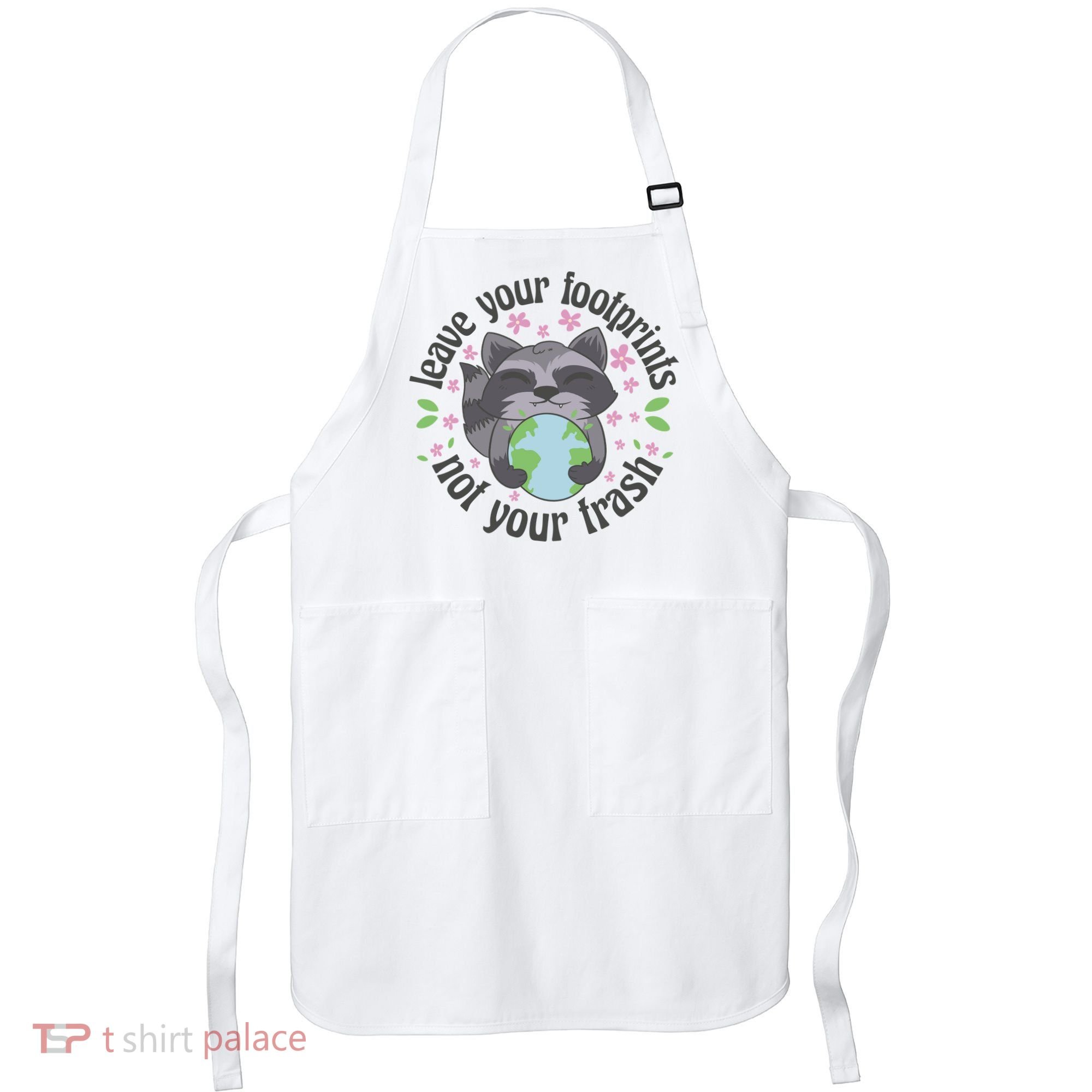 Leave Your Footprints Not Your Trash Earth Day Apron