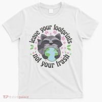 Leave Your Footprints Not Your Trash Earth Day T-Shirt thumb 0