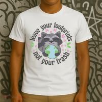 Leave Your Footprints Not Your Trash Earth Day T-Shirt thumb 3