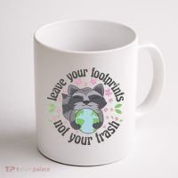 Leave Your Footprints Not Your Trash Earth Day Coffee Mug thumb 1