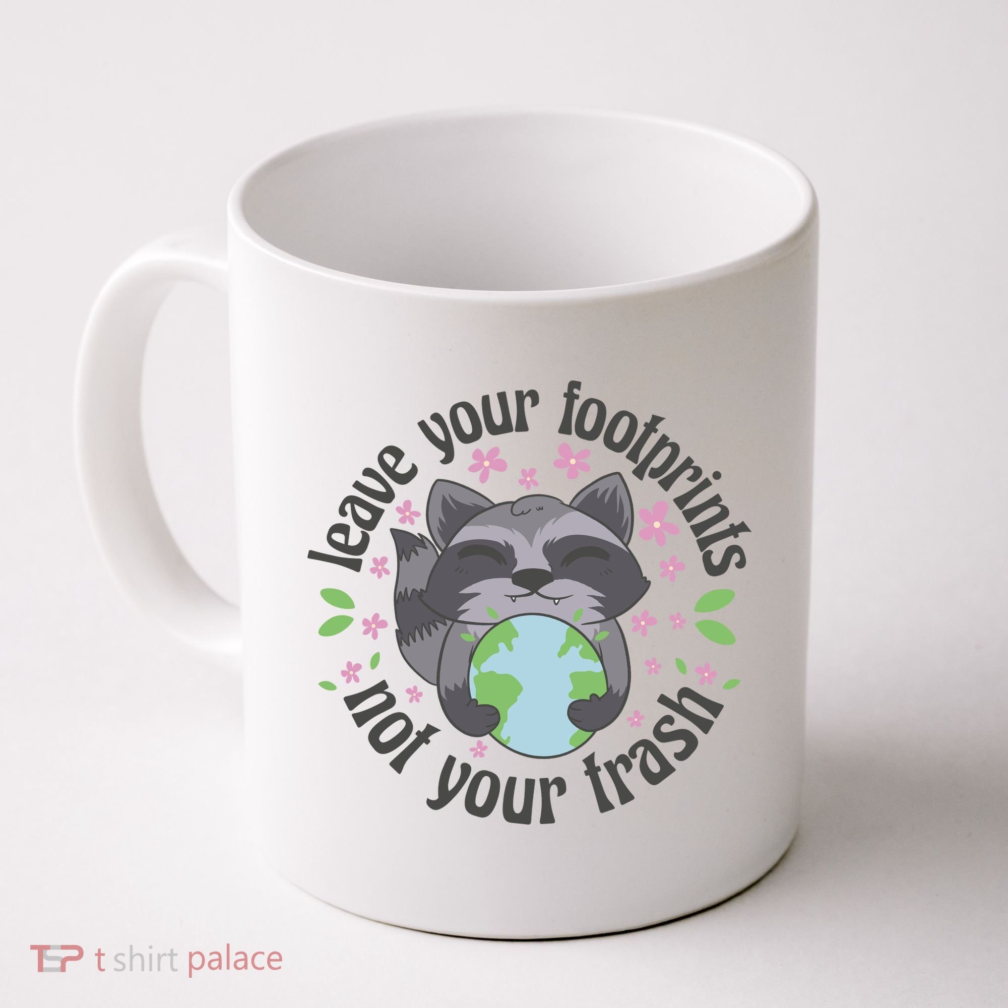 Leave Your Footprints Not Your Trash Earth Day Coffee Mug