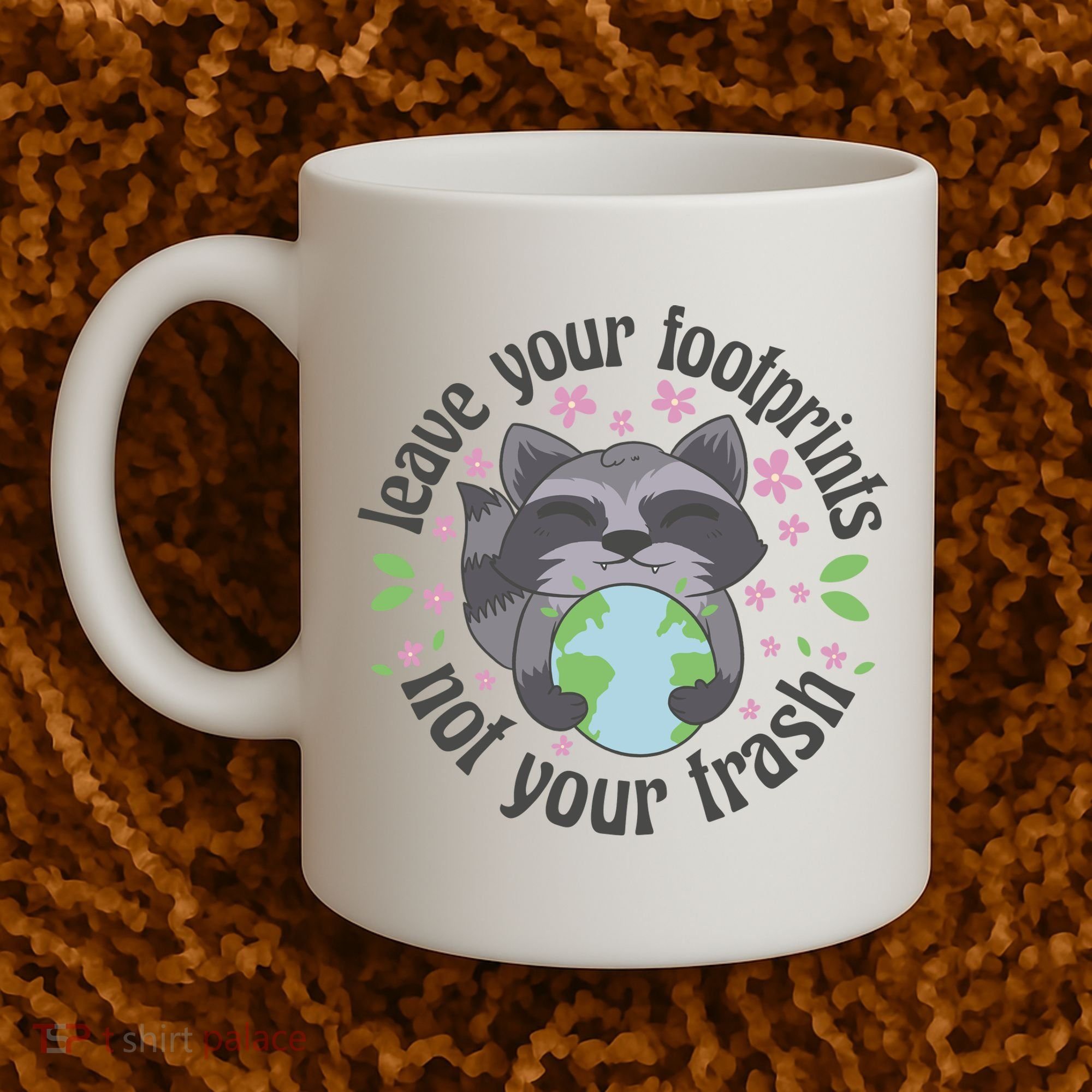 Leave Your Footprints Not Your Trash Earth Day Coffee Mug