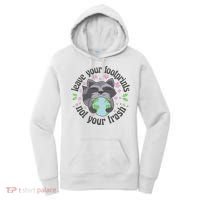 Leave Your Footprints Not Your Trash Earth Day Women's Hoodie thumb 0