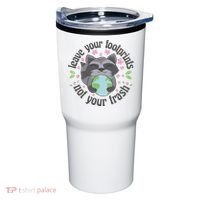 Leave Your Footprints Not Your Trash Earth Day Tumbler thumb 0