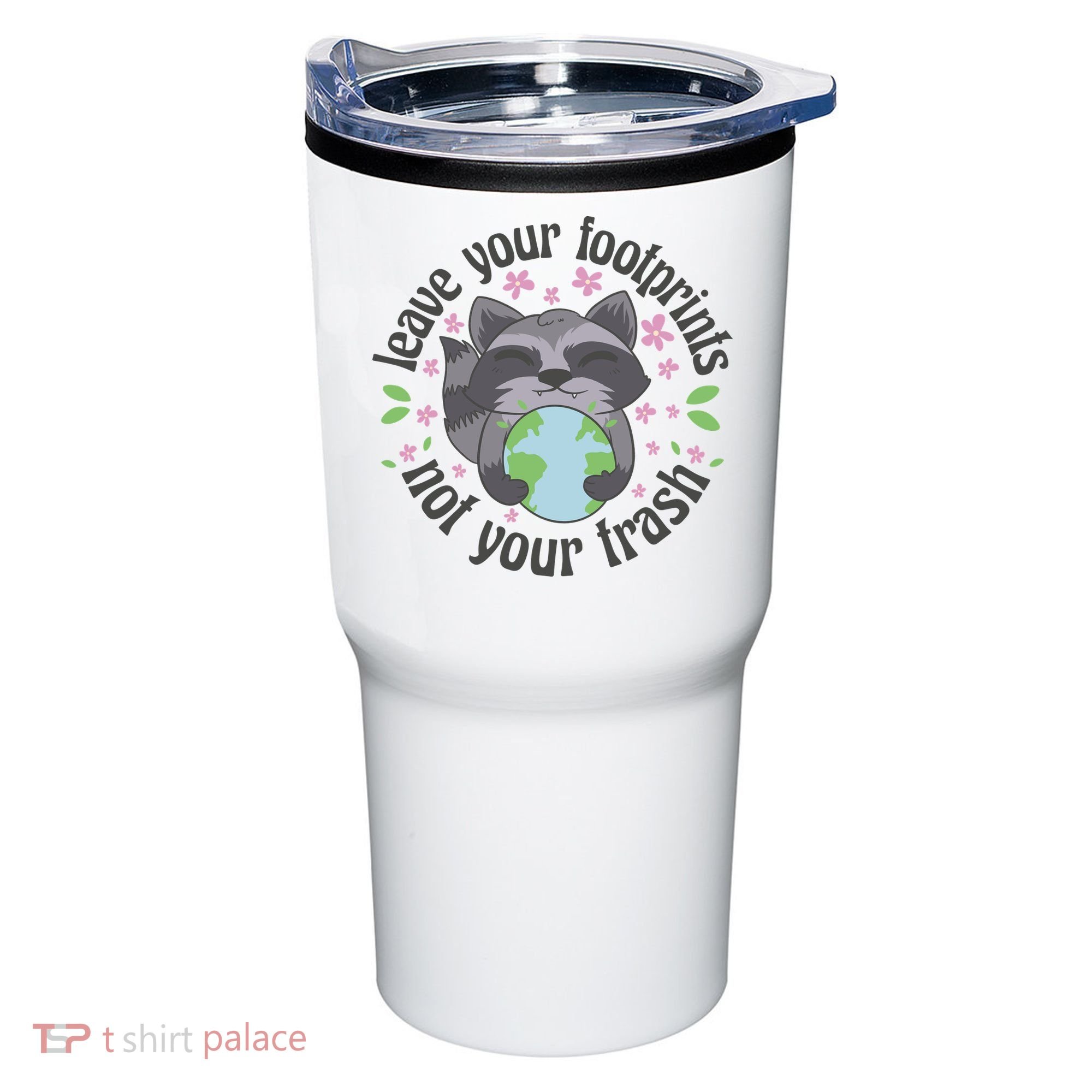 Leave Your Footprints Not Your Trash Earth Day Tumbler