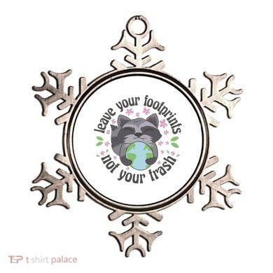 Leave Your Footprints Not Your Trash Earth Day Ornament