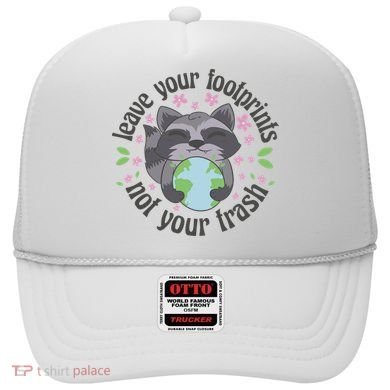 Leave Your Footprints Not Your Trash Earth Day Hat