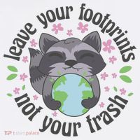 Leave Your Footprints Not Your Trash Earth Day Hat thumb 2