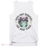 Leave Your Footprints Not Your Trash Earth Day Tank Top thumb 0