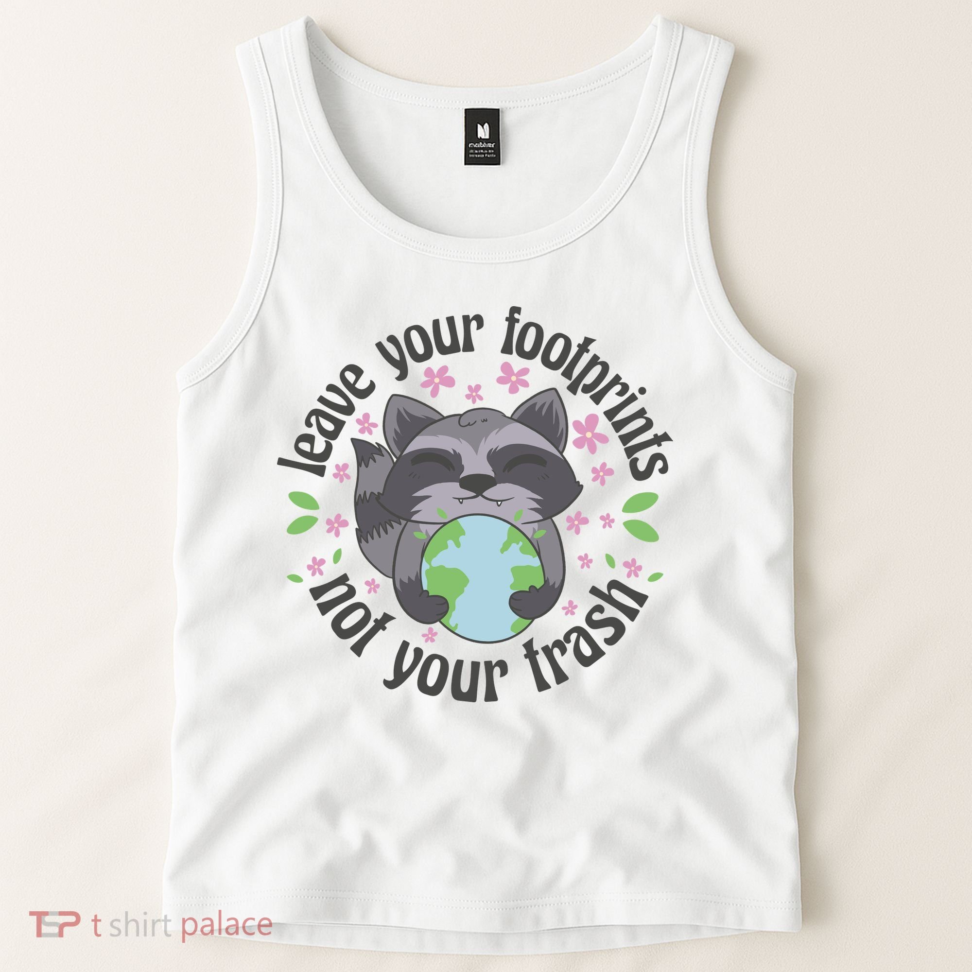 Leave Your Footprints Not Your Trash Earth Day Tank Top