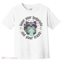 Leave Your Footprints Not Your Trash Earth Day Toddler T-Shirt thumb 0