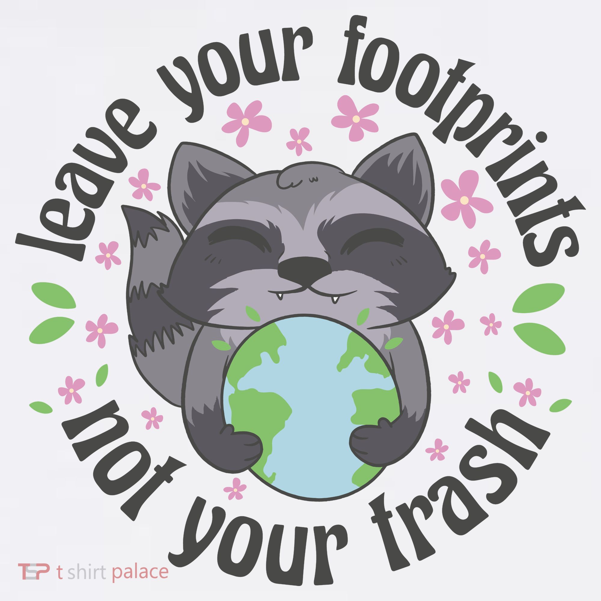 Leave Your Footprints Not Your Trash Earth Day Kids Sweatshirt