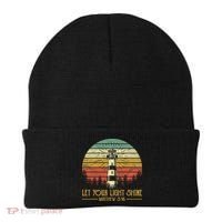 Let Your Light Shine Lighthouse Christian  Beanie thumb 0