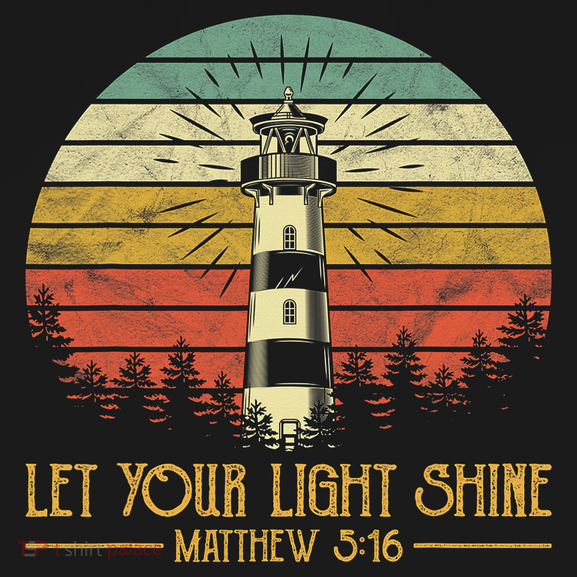 Let Your Light Shine Lighthouse Christian  Ornament