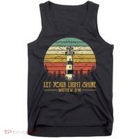 Let Your Light Shine Lighthouse Christian  Tank Top thumb 0