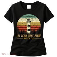 Let Your Light Shine Lighthouse Christian  Women's T-Shirt thumb 0
