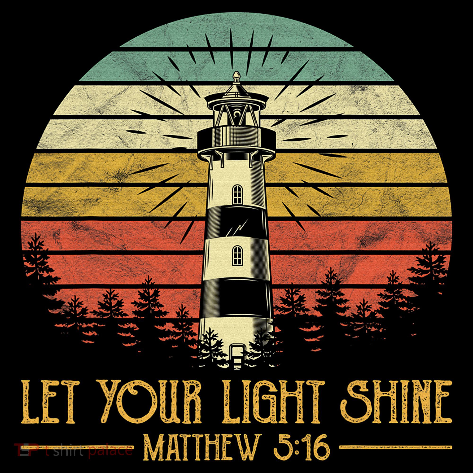 Let Your Light Shine Lighthouse Christian  Kids Sweatshirt
