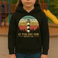 Let Your Light Shine Lighthouse Christian  Kids Hoodie thumb 3