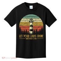 Let Your Light Shine Lighthouse Christian  Kids T-Shirt thumb 0