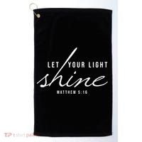 Let Your Light Shine Matthew 5:16 Golf Towel thumb 0