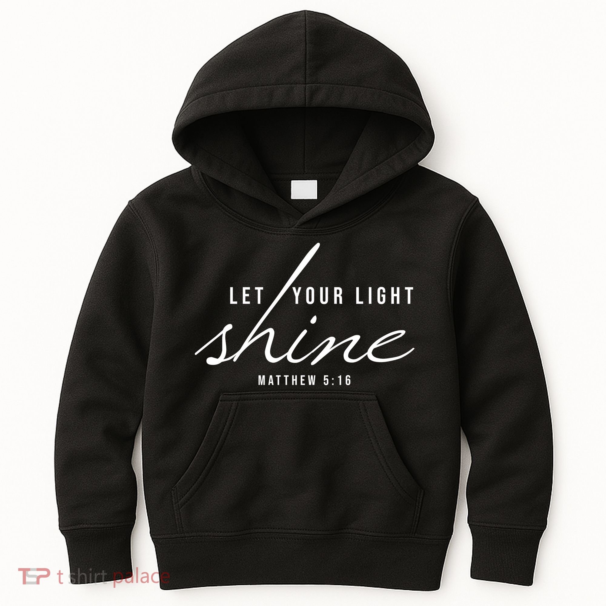 Let Your Light Shine Matthew 5:16 Kids Hoodie