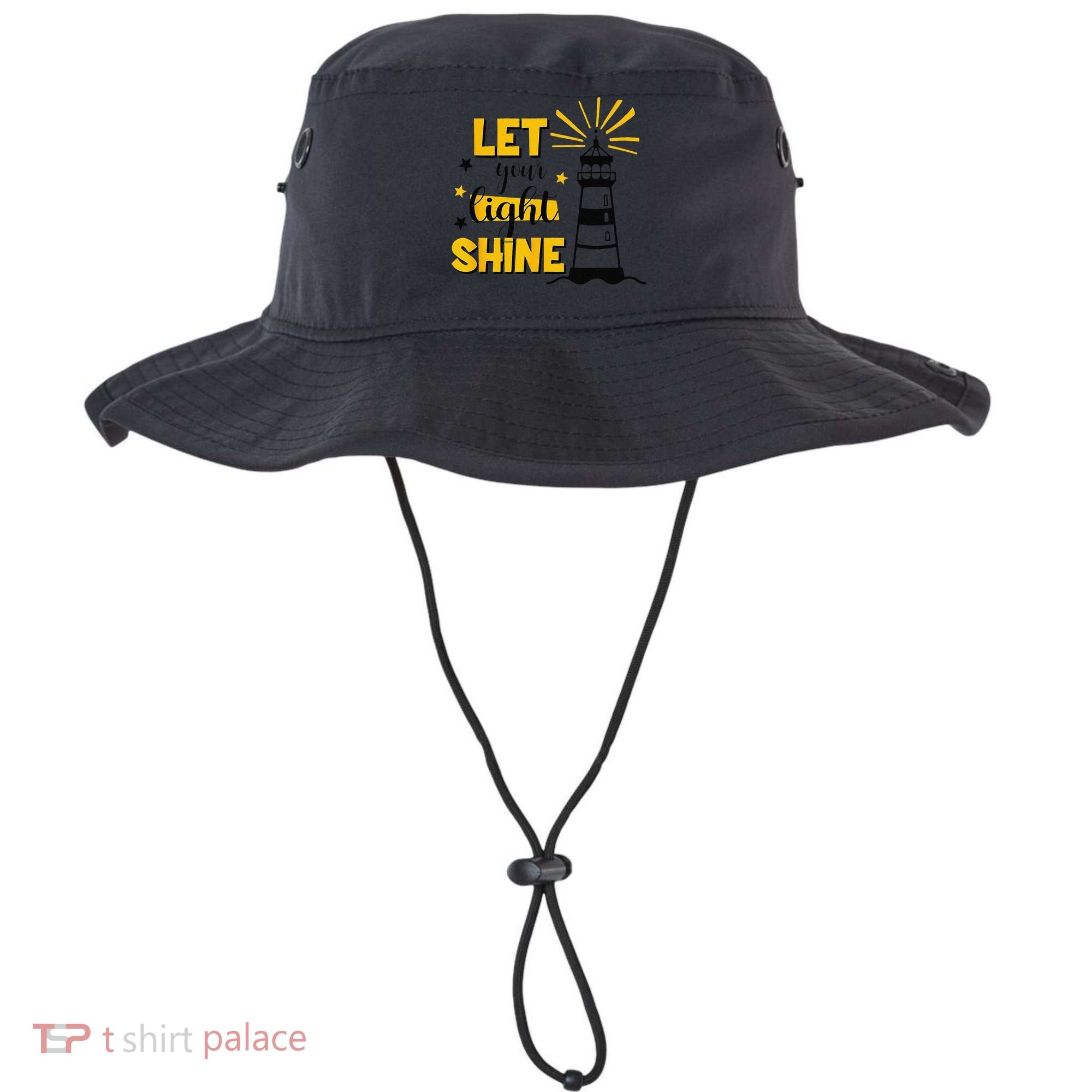 Let Your Light Shine Christian Faith Jesus God Lighthouse Bucket Hat