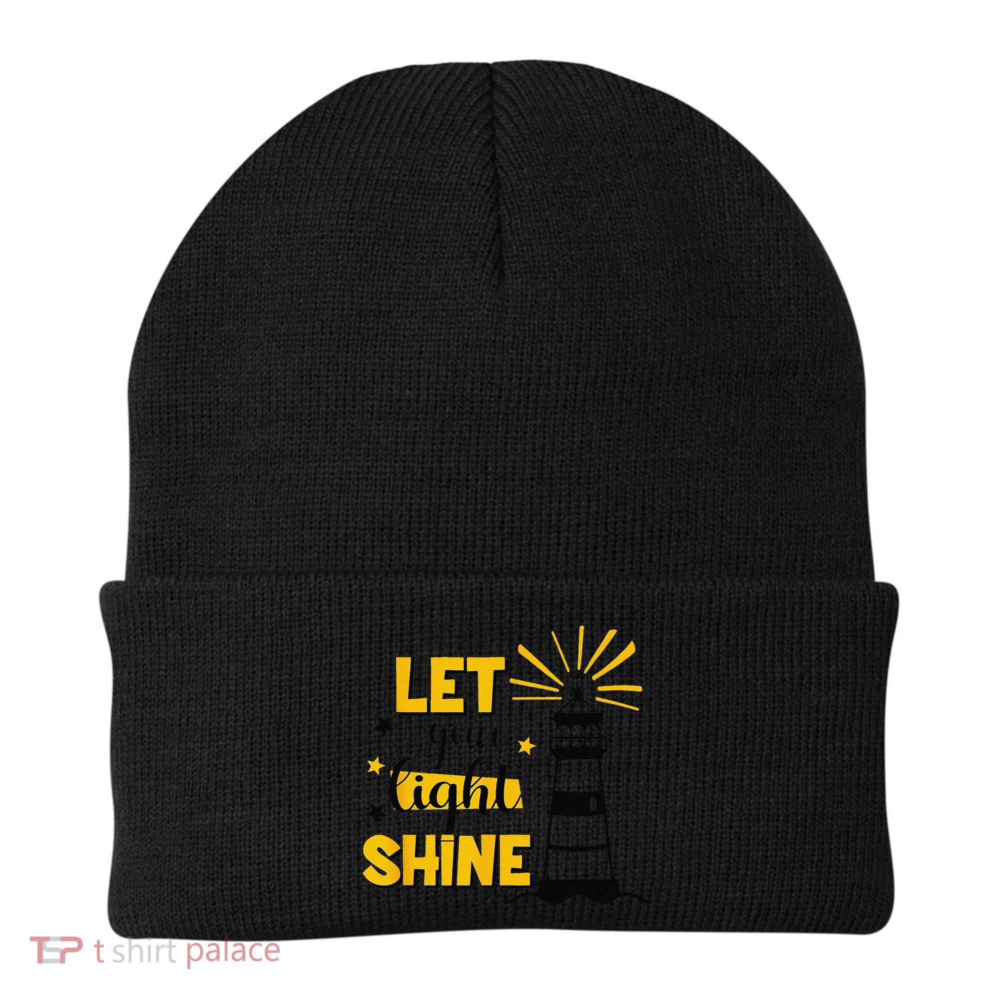 Let Your Light Shine Christian Faith Jesus God Lighthouse Beanie