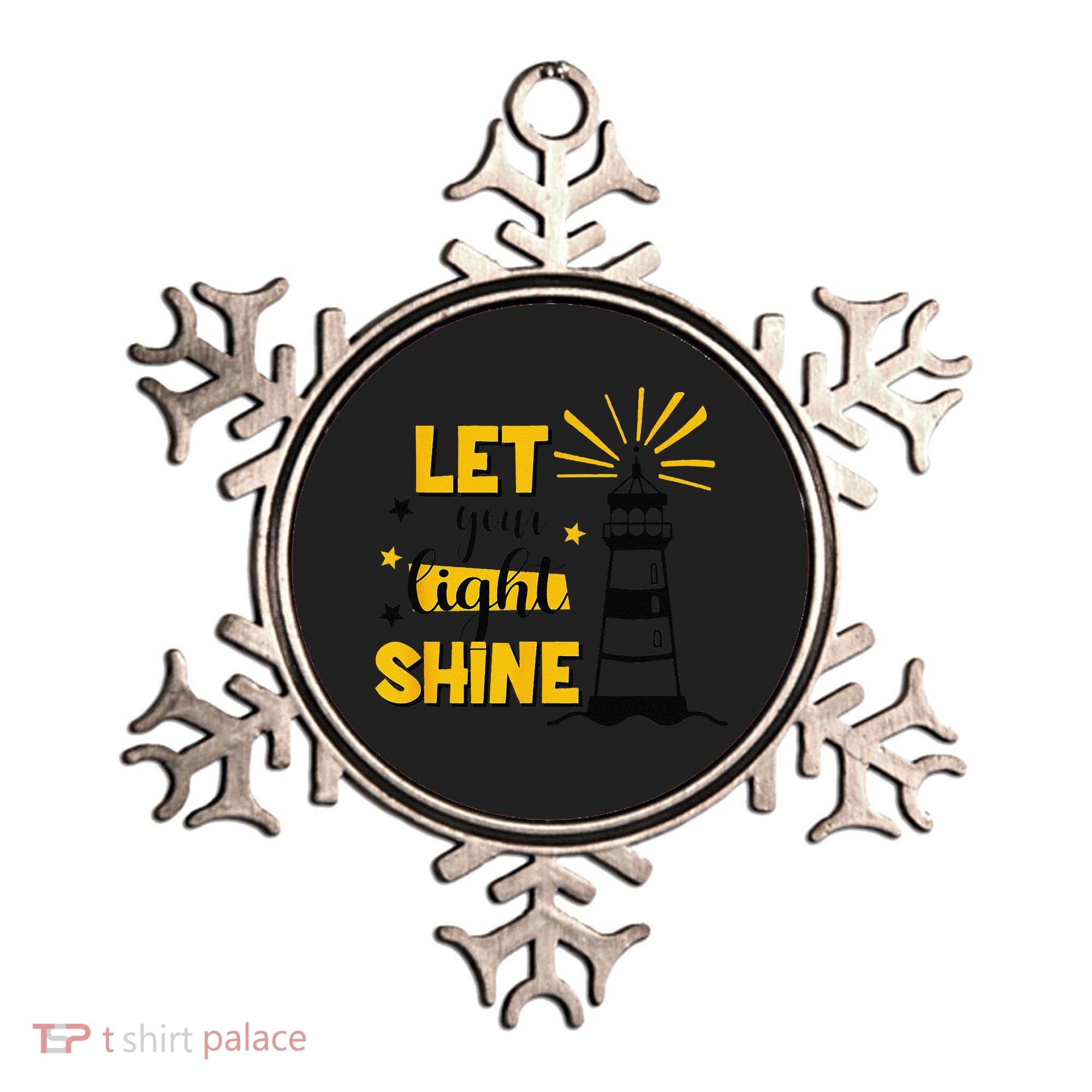 Let Your Light Shine Christian Faith Jesus God Lighthouse Ornament