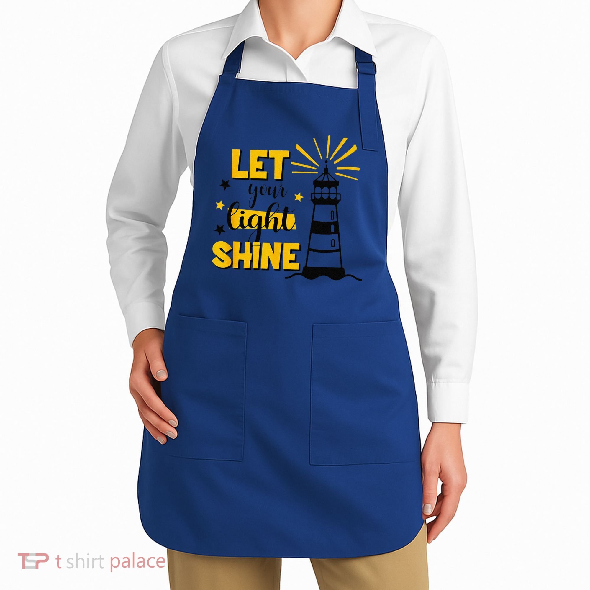 Let Your Light Shine Christian Faith Jesus God Lighthouse Apron