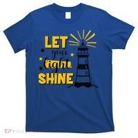 Let Your Light Shine Christian Faith Jesus God Lighthouse T-Shirt thumb 0