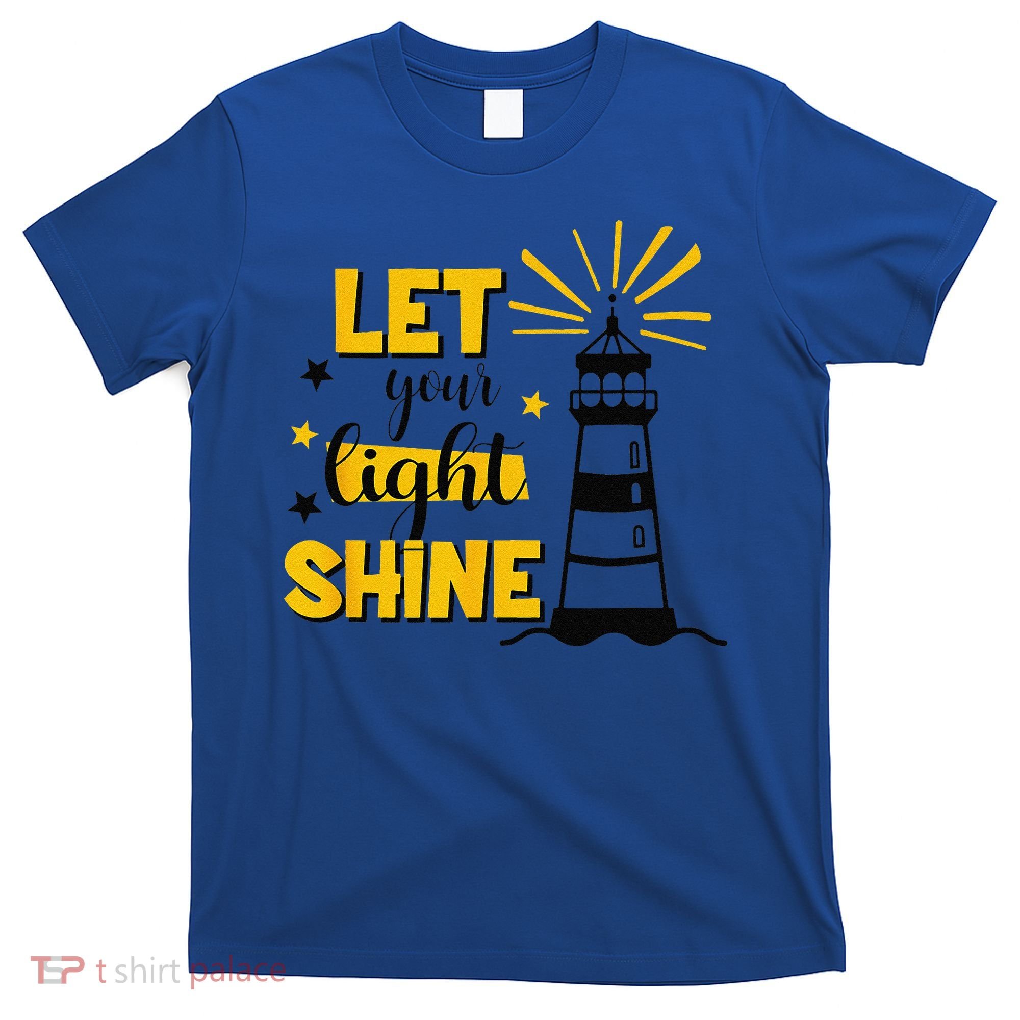 Let Your Light Shine Christian Faith Jesus God Lighthouse T-Shirt